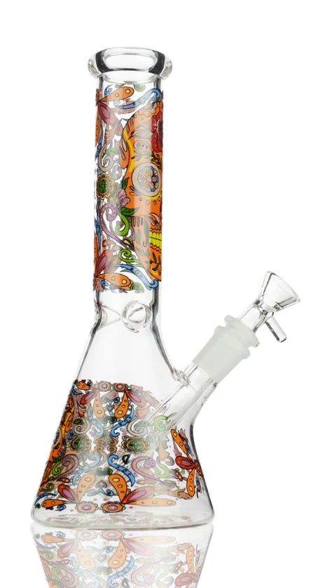 10" Day of the Dead Beaker | 14mm Male Bowl
