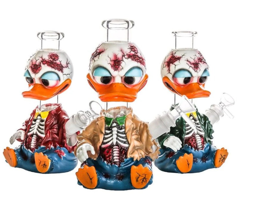 8" Duck Water Pipe | 14mm Male Bowl