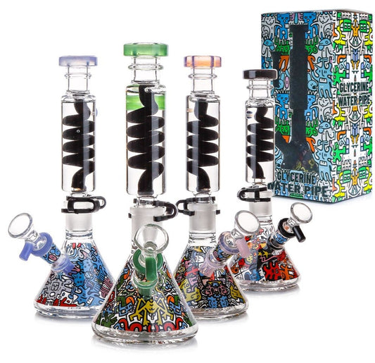 9" Glycerin Water Pipe Beaker Detachable