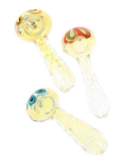 3.5" Color Changing Indentation Glass Pipe
